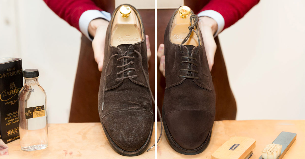 How to clean suede shoes