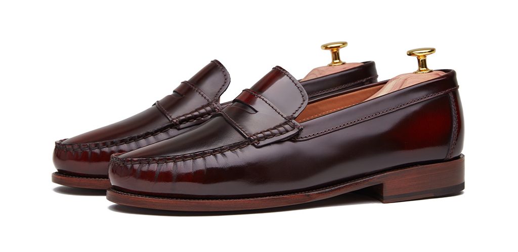 Penny loafer, leather shoes, brown shoe, loafer, shoe mask, diamond mask, comfortable shoes, summer shoes