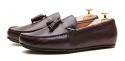 The Rimini: Driver Couro Castanho tingido a mão&nbsp;Sola Mista | Crownhill Shoes