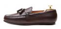 The Rimini: Driver Couro Castanho tingido a mão&nbsp;Sola Mista | Crownhill Shoes