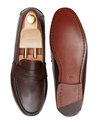 Penny loafer, leather shoes, brown shoe, loafer, shoe mask, diamond mask, comfortable shoes, summer shoes