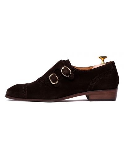Sapatos de fivela, sapatos de mulher em camurça, para uso nos sapatos de escritório, sapatos casuales ou de vestido, sapatos de camurça, sapatos elegantes
