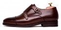 Zapatos de doble hebilla en color marrón chocolate perfectos para el verano, otoño, invierno y primavera