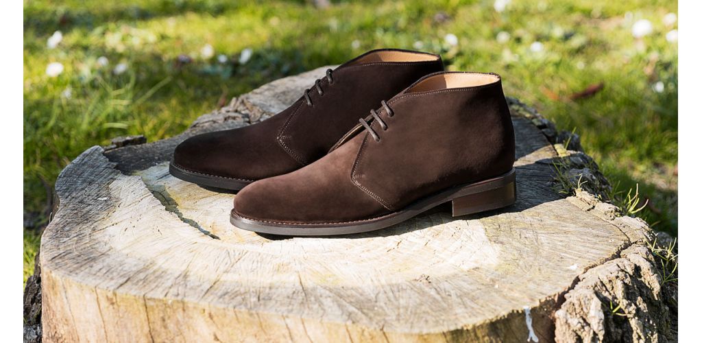 Bottes chelsea en daim brun foncé, bottes pour hommes décontractées