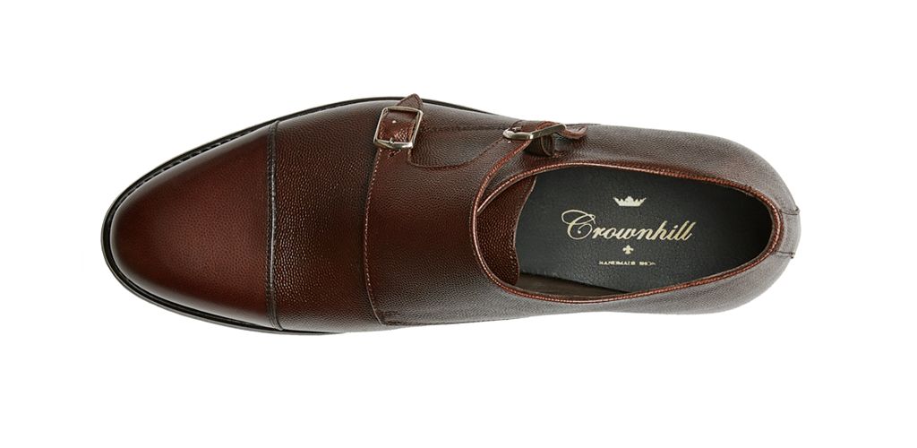 Duplo monk cinto sapatos, marrom escuro suede monges, cassual sapatos para homens