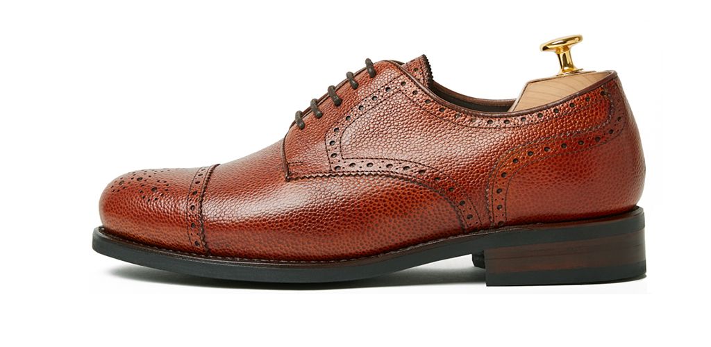 Chaussures de golf en cuir chaussures oranges brogueado blucher avec la peau d'orange, des chaussures confortables avec des ouvertures
