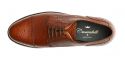 Zapatos de golf en piel orange, zapatos blucher con brogueado en piel naranja, zapatos cómodos con aberturas