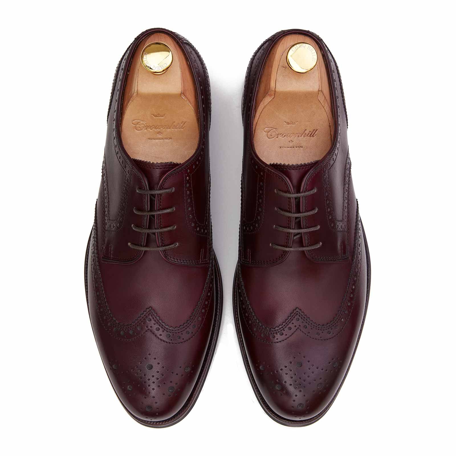 Apple Australia The owner The Rotterdam: Burgundy wingtip derby rubber sole shoe|Crownhill Shoes