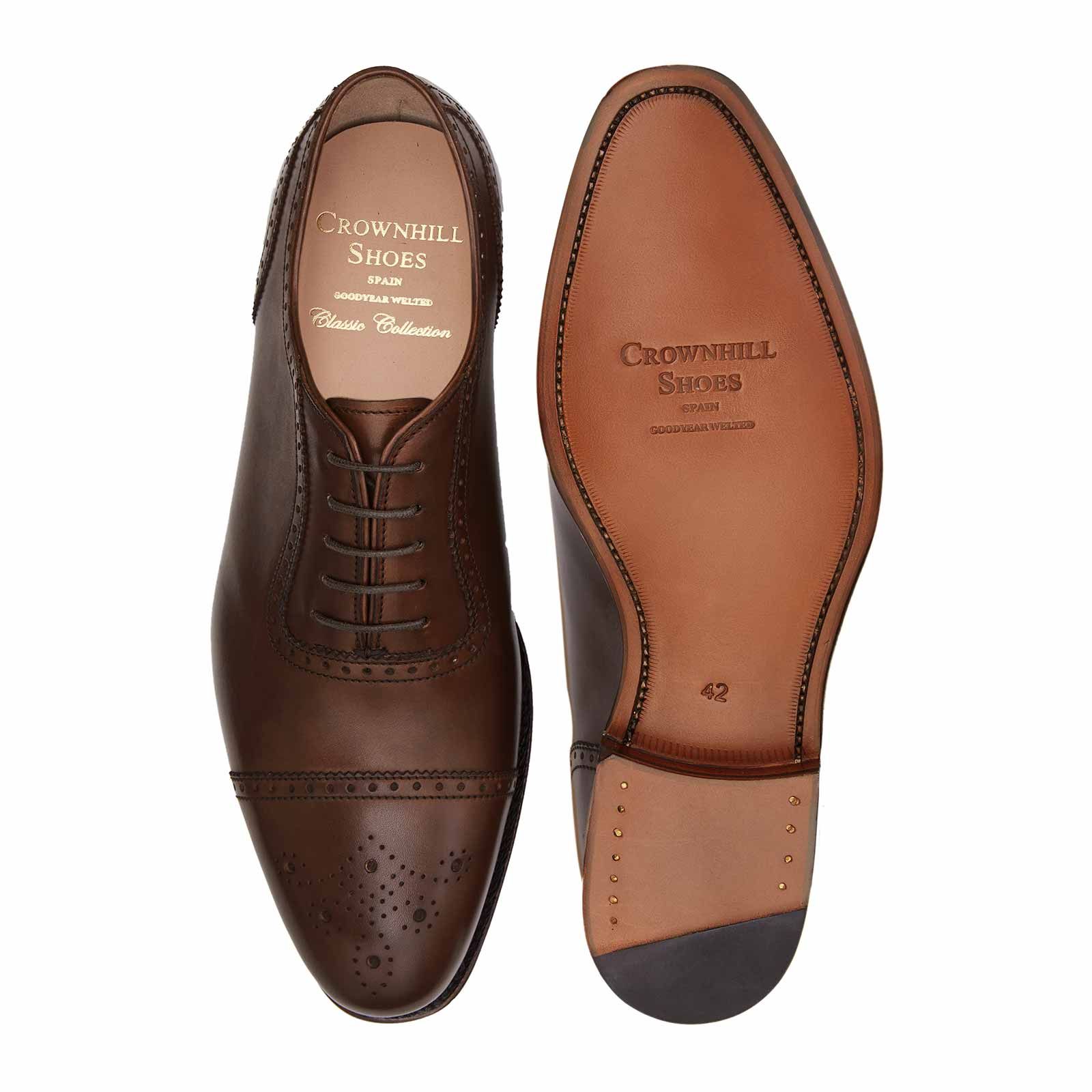 The New Reims: Brown legate oxford shoe | Crownhill Shoes