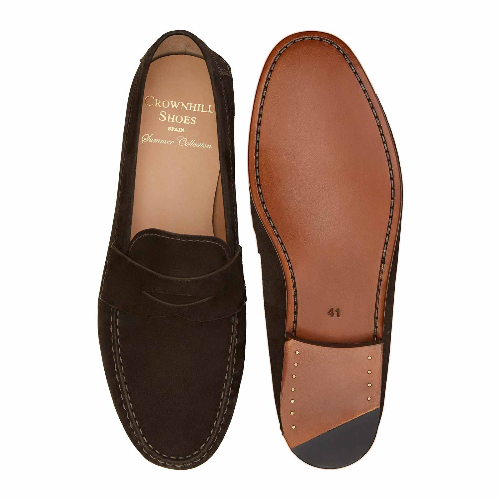 Caballero zapatillas de cuero castellanos Penny loafer Handmade Leather Shoes mocasines 