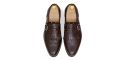 Brown brogue wing tip monks, brown mens shoes