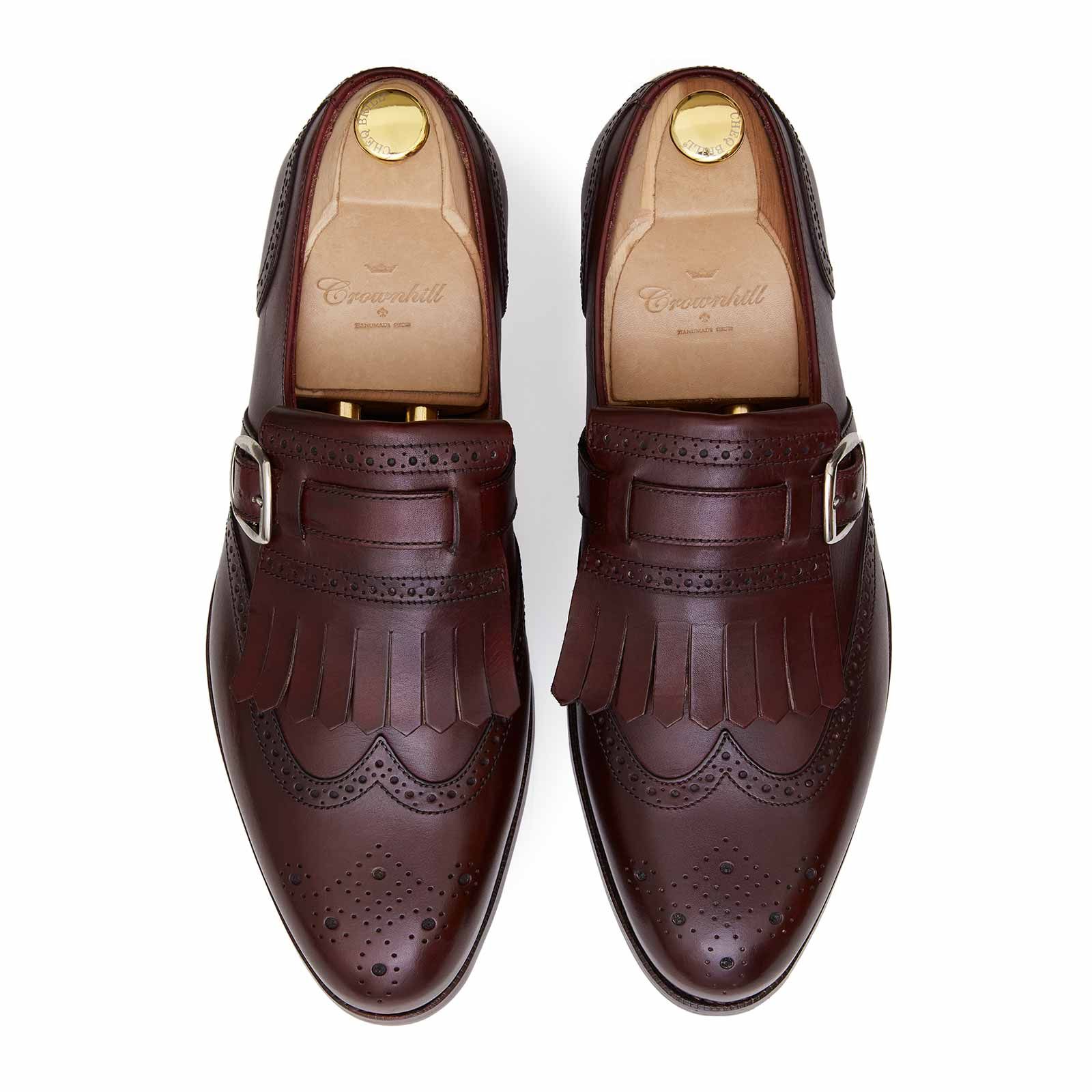 collection Sightseeing Hub The Franco Nero: Sapato de fivela borgonha | Crownhill Shoes