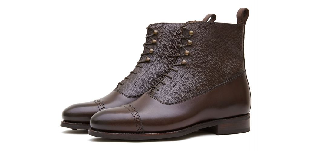 Bottes Balmoral, chaussures marron pour les hommes, bottes marron foncé, bottes confortables, bottes parfaites pluie