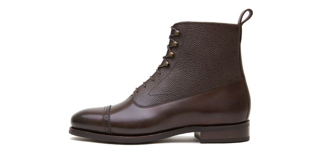Bottes Balmoral, chaussures marron pour les hommes, bottes marron foncé, bottes confortables, bottes parfaites pluie