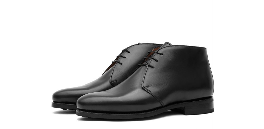 Botas Chukka de cuero crust marron chocolate, bota para hombre de piel marrón oscuro