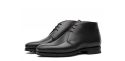 Botas Chukka de cuero crust marron chocolate, bota para hombre de piel marrón oscuro