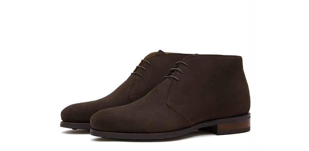 Bottes chelsea en daim brun foncé, bottes pour hommes décontractées