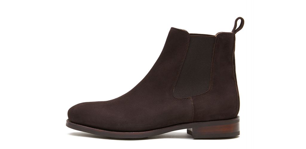 Botas Chukka de ante marron chocolate, bota para hombre de ante marrón oscuro
