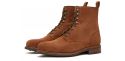 Botas derby pala cortada marrón, botas cordones con ganchos, botas marrones para hombre, botas balmoral