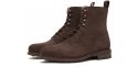 Botas derby pala cortada marrón, botas cordones con ganchos, botas marrones para hombre, botas balmoral