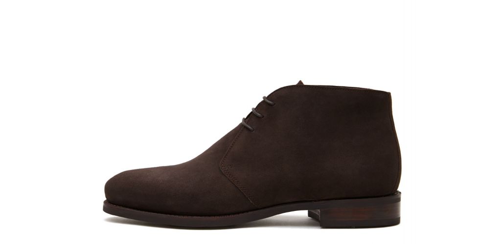 Bottes chelsea en daim brun foncé, bottes pour hommes décontractées