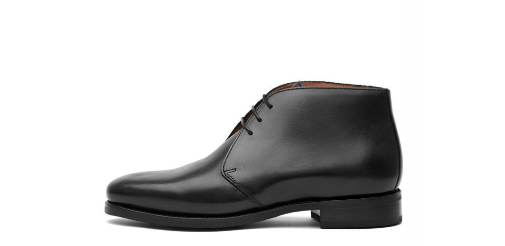 Bottes chukka en cuir brun foncé, bottes pour hommes décontractées