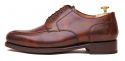 Oxford liso marrón chocolate, oxford para hombre marrón de ante