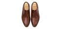 Oxford liso marrón chocolate, oxford para hombre marrón de ante