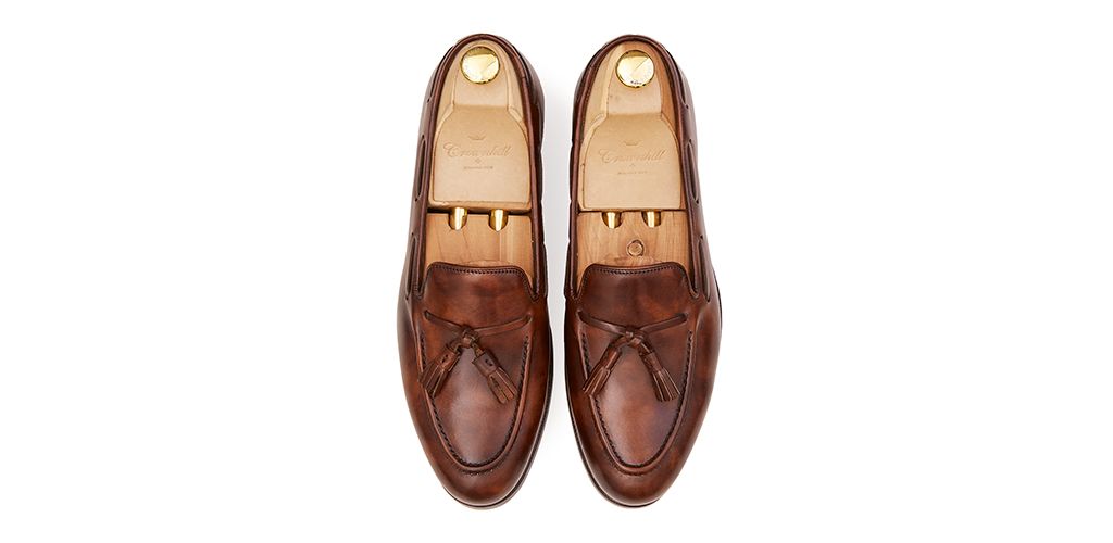 Mens loafer shoes, penny loafers, penny loafer in brown leather