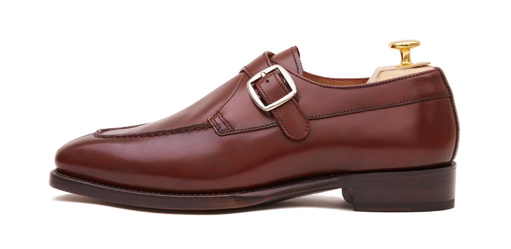 Zapato de una hebilla para hombre, single monkstrap, monk de un hebilla negro