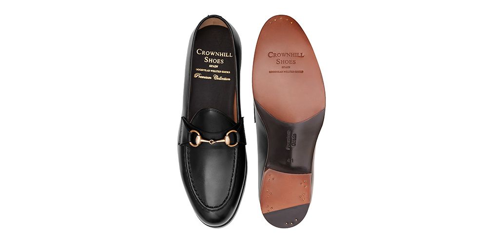 Mocassim na máscara de couro preto, Homens de couro loafer