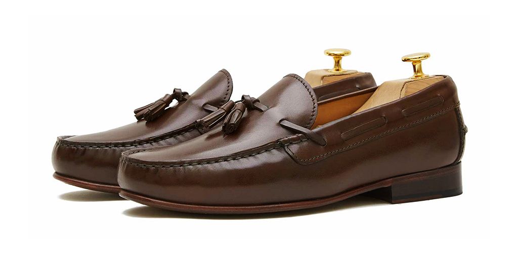 Moccasin shoes for men, tassel shoes, brown tassel shoes, Brown loafer, hazelnut brown shoes, brown shoes tasseled, comfortable shoes, perfect shoes made in Spain