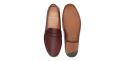 Loafer Penny, sapatos de pele, sapato borgonha, loafer, máscara de sapato, sapatos confortáveis