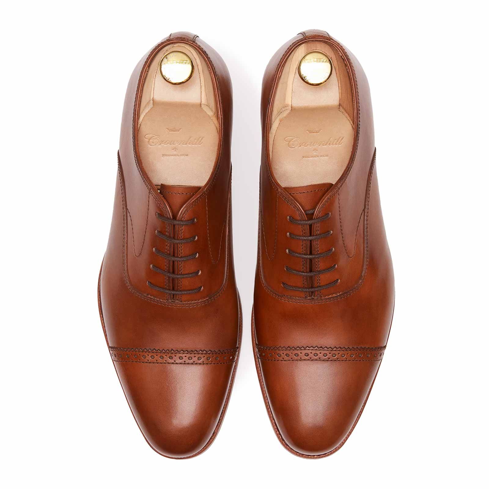 The Caine: Oxford Legate Brown Shoe | Crownhill