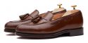 Mocassini tassel marrone, scarpe scamosciate per gli uomini, pattini convenzionali, abito scarpe marrone, scarpe da ufficio, scarpe per tutti i giorni, scarpe di qualità, scarpe per ogni occasione