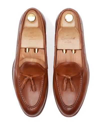 Chaussures marron Tassel, chaussures gland de mocassins pour les hommes, mocassins en cuir, chaussures espagnol, chaussures brunes, chaussures essentiels pour tous les jours