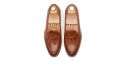 Chaussures marron Tassel, chaussures gland de mocassins pour les hommes, mocassins en cuir, chaussures espagnol, chaussures brunes, chaussures essentiels pour tous les jours