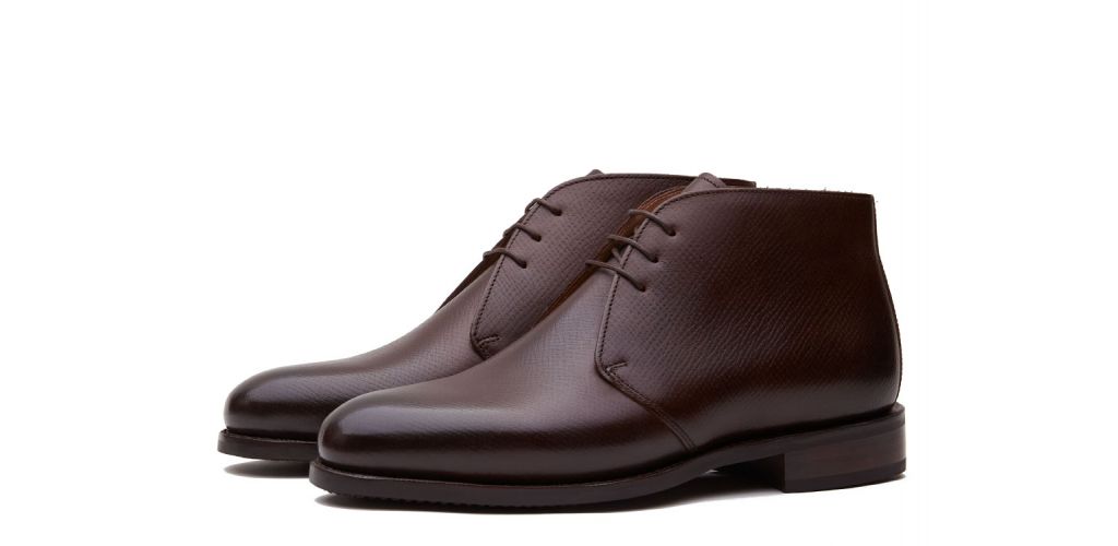 Leather ankle boots, boots made of leather, burgundy leather boots