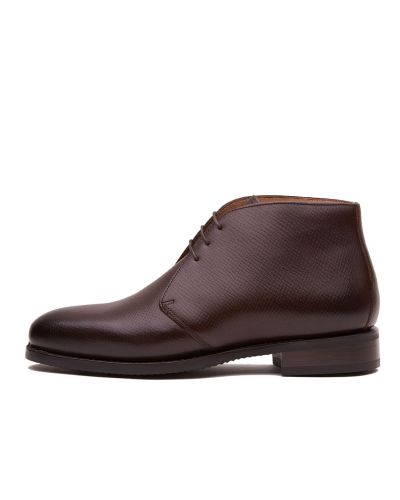 Leather ankle boots, boots made of leather, burgundy leather boots