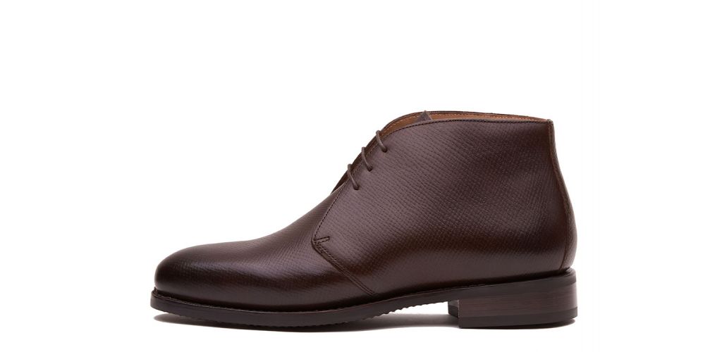Leather ankle boots, boots made of leather, burgundy leather boots
