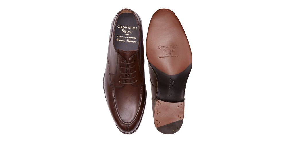 marrone scuro in pelle scamosciata piana oxford per gli uomini, mens Oxford