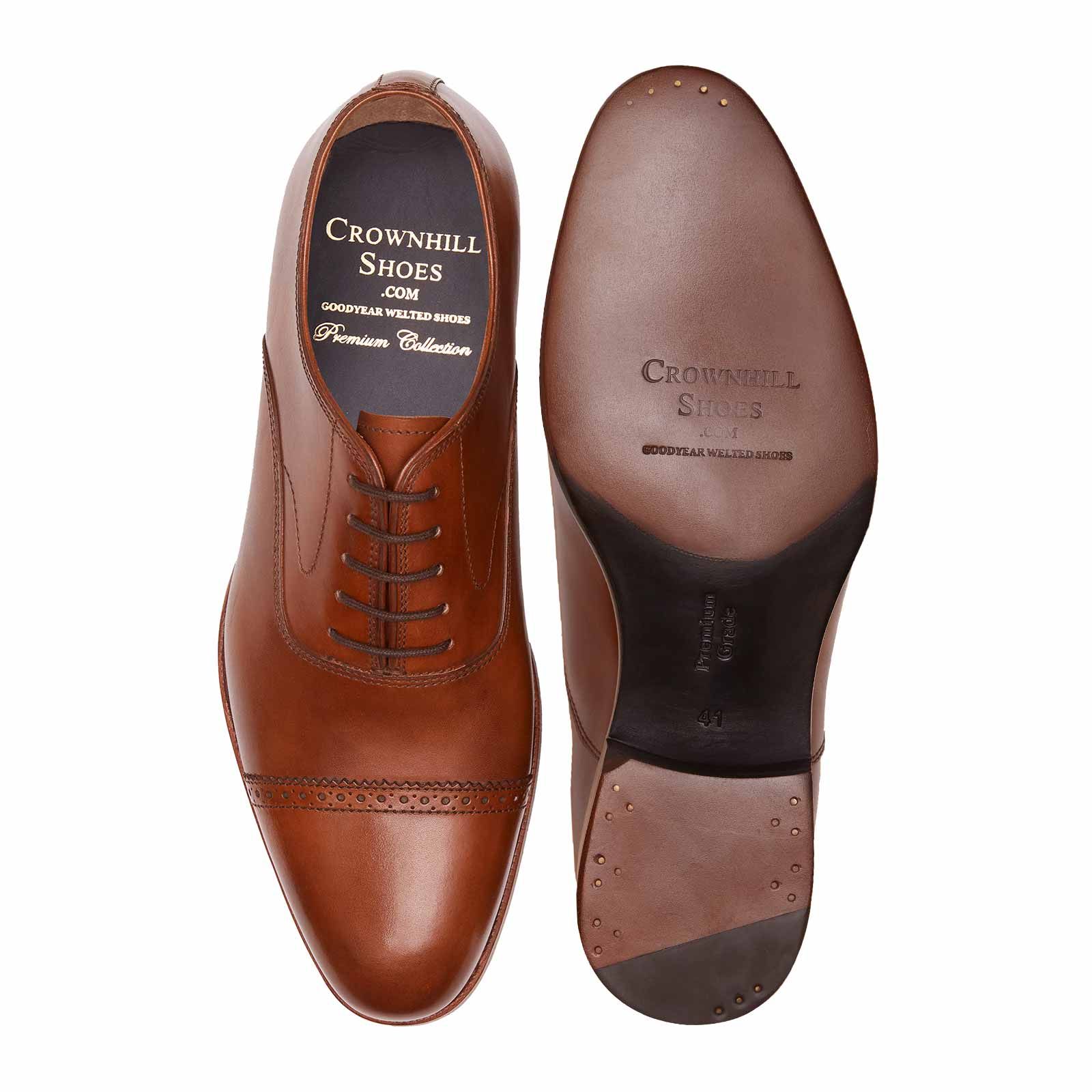 The Caine: Zapato Oxford Legate Marrón Cognac Crownhill Shoes