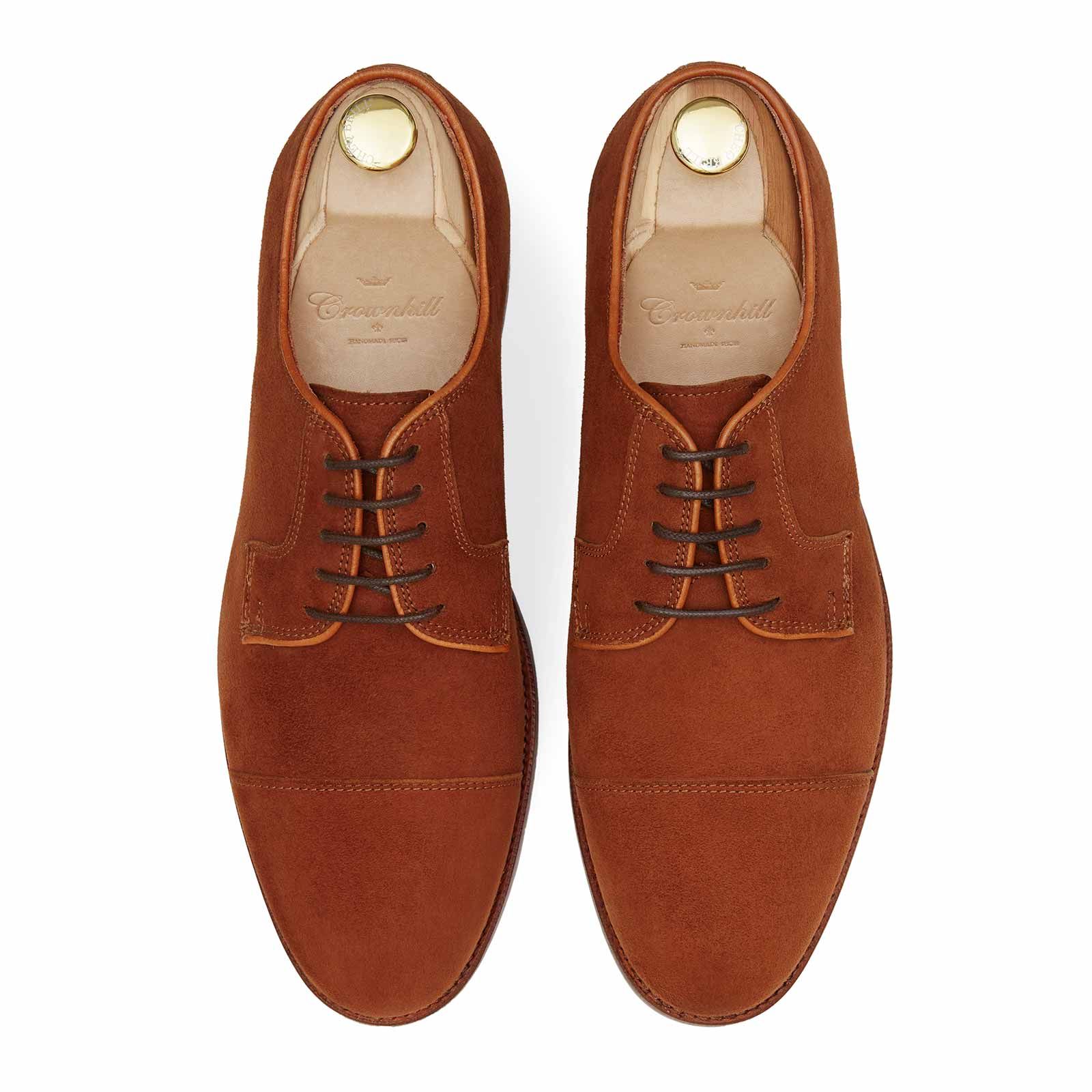 The Baltimore: Buty Derby zamsz Snuff | Crownhill Shoes