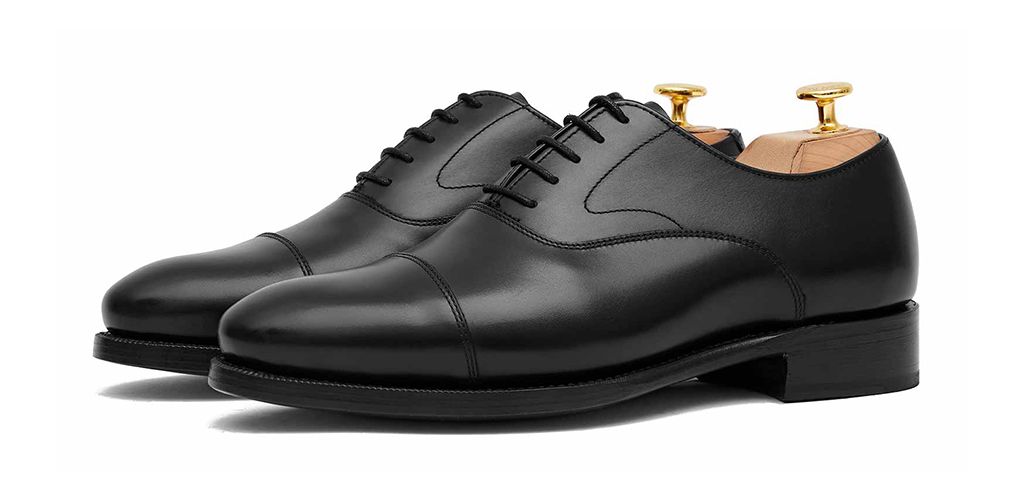 Zapato Oxford negro para hombre, zapato Oxford liso, zapato con horma inglesa, zapatos clásicos, zapatos elegantes, zapatos de vestir, zapatos de hombre para bodas