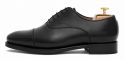 Zapato Oxford negro para hombre, zapato Oxford liso, zapato con horma inglesa, zapatos clásicos, zapatos elegantes, zapatos de vestir, zapatos de hombre para bodas
