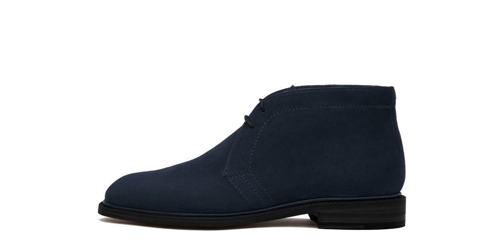 Stivali Chukka, stivali di camoscio per gli uomini, stivali marrone scuro, scarpe impermeabili, stivali eleganti, stivali invern