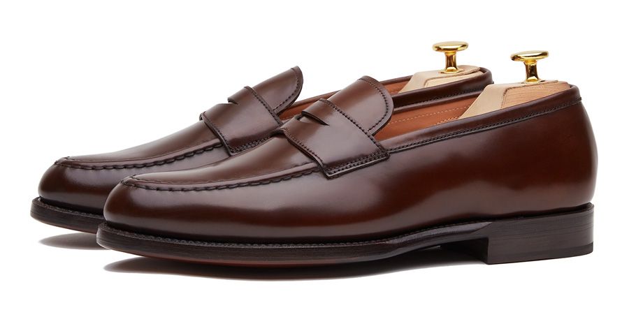 The Dennis - Dark Brown Cordovan | Penny Loafer | Crownhill Shoes