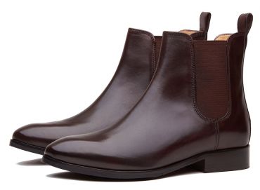 Botas cor chocolate, botas de couro marrom, botas de couro, sapatos confortáveis, ankle boots artesanais