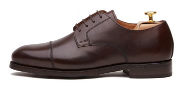 Cognac Norweigan derby shoes for men, brown mens bluchers shoes