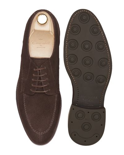 Scarpe Derby, scarpe Blucher, scarpe di camoscio, scarpe marroni, scarpe di colore marrone scuro, scarpe stringate, scarpe casual, scarpe per la primavera